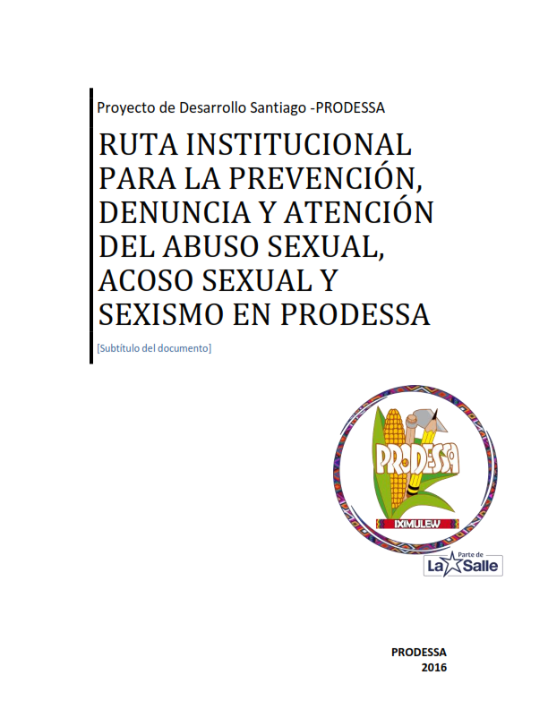 RUTA INSTITUCIONAL PARA LA ATENCIOìN DEL ACOSO SEXUAL PRODESSA Ene 2019_001