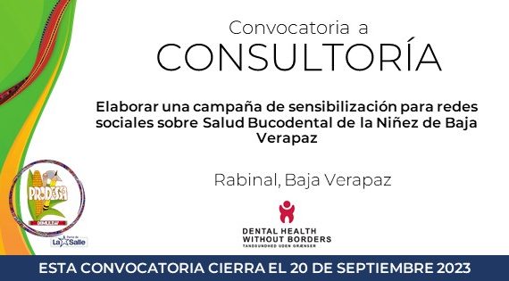 Consultoría: elaboración de una campaña de sensibilización para redes sociales sobre Salud Bucodental de la Niñez de Baja Verapaz