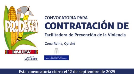 CONVOCATORIA PARA LA CONTRATACIÓN DE FACILITADORA DE PREVENCIÓN DE VIOLENCIA