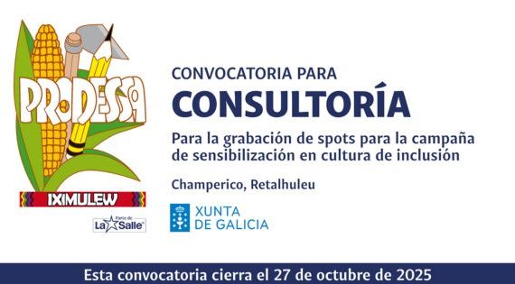 CONSULTORÍA PARA LA GRABACIÓN DE SPOTS PARA LA CAMPAÑA DE SENSIBILIZACIÓN EN CULTURA DE INCLUSIÓN
