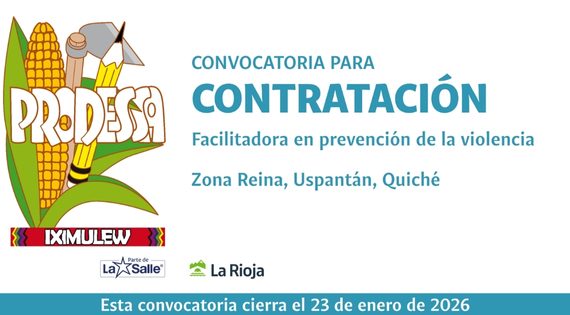 CONVOCATORIA PARA LA CONTRATACIÓN DE FACILITADORA EN PREVENCIÓN DE LA VIOLENCIA