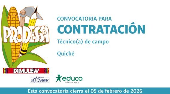 CONVOCATORIA PARA LA CONTRATACIÓN DE TÉCNICO(A) DE CAMPO