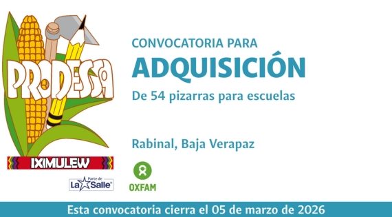CONVOCATORIA PARA LA ADQUISICIÓN DE 54 PIZARRAS