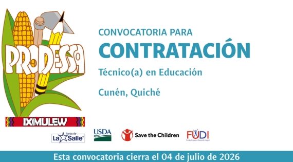 CONVOCATORIA PARA LA CONTRATACIÓN DE PERSONAL TÉCNICO EN EDUCACIÓN