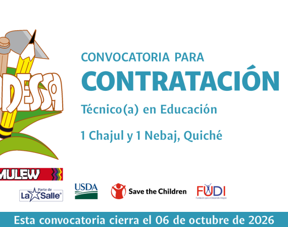CONVOCATORIA PARA LA CONTRATACIÓN DE PERSONAL TÉCNICO EN EDUCACIÓN